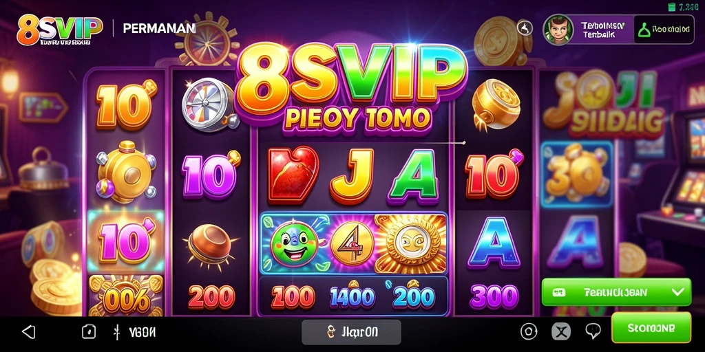 Screenshot gameplay di 8SVIP menampilkan serunya permainan Slot.