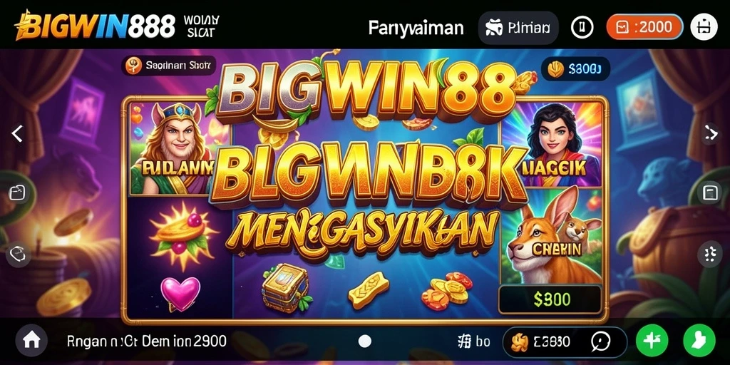 Tampilan gameplay Slot yang menarik di BIGWIN88.
