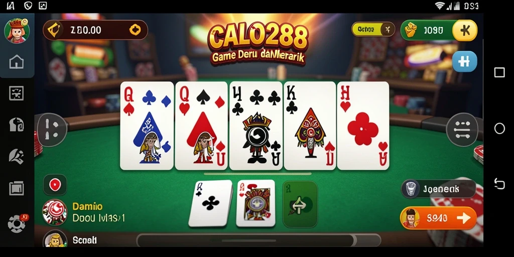 Tampilan gameplay seru dalam CALO288 yang penuh strategi.