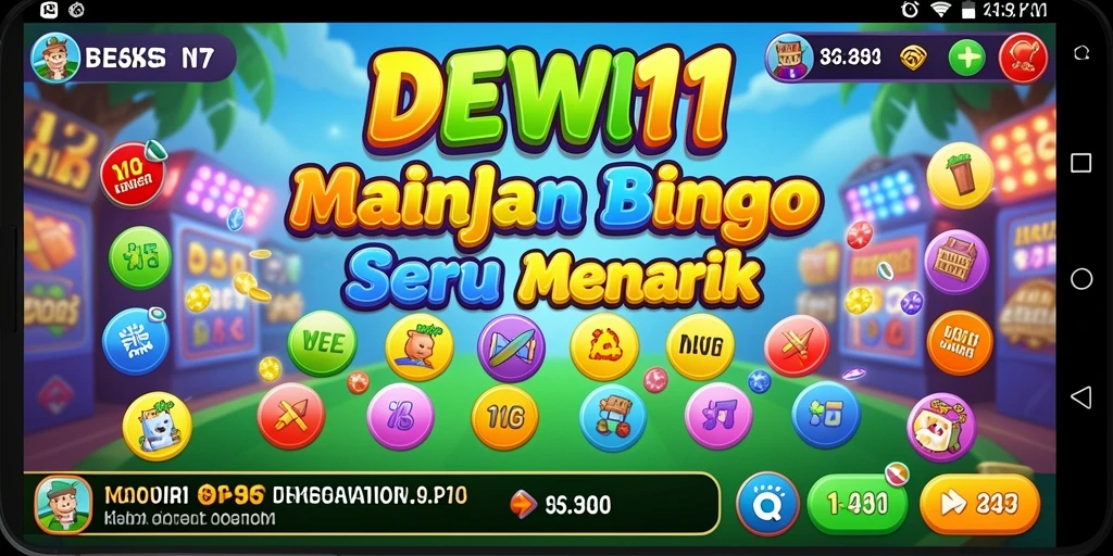 Screenshot gameplay DEWI11 dengan aksi seru Bingo.