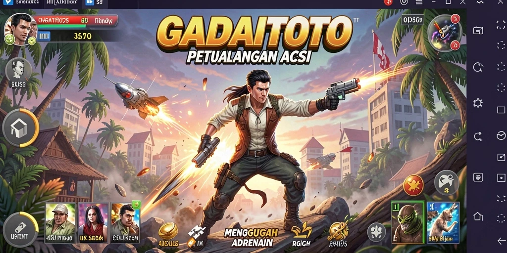 Tampilan gameplay seru dengan aksi mendebarkan di GADAITOTO.
