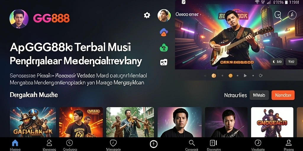 Tampilan gameplay interaktif GGG888 yang menampilkan keseruan bermain musik.