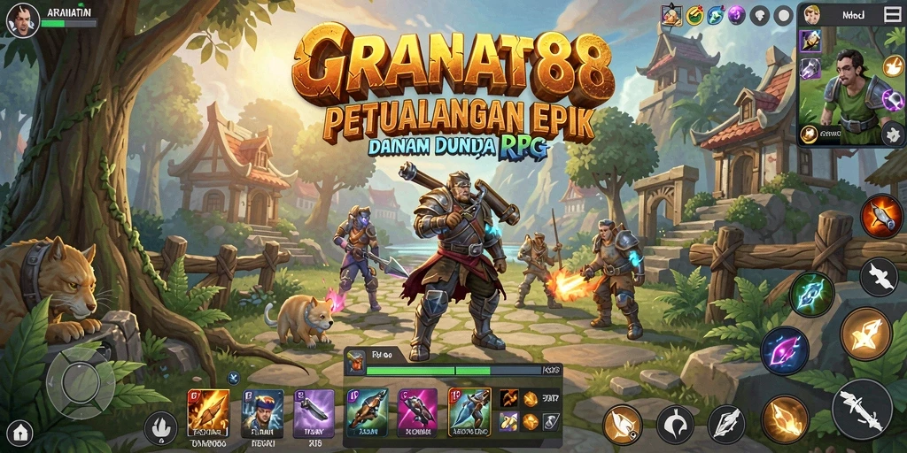 Tampilan gameplay epik dari GRANAT88 yang mengasyikkan.