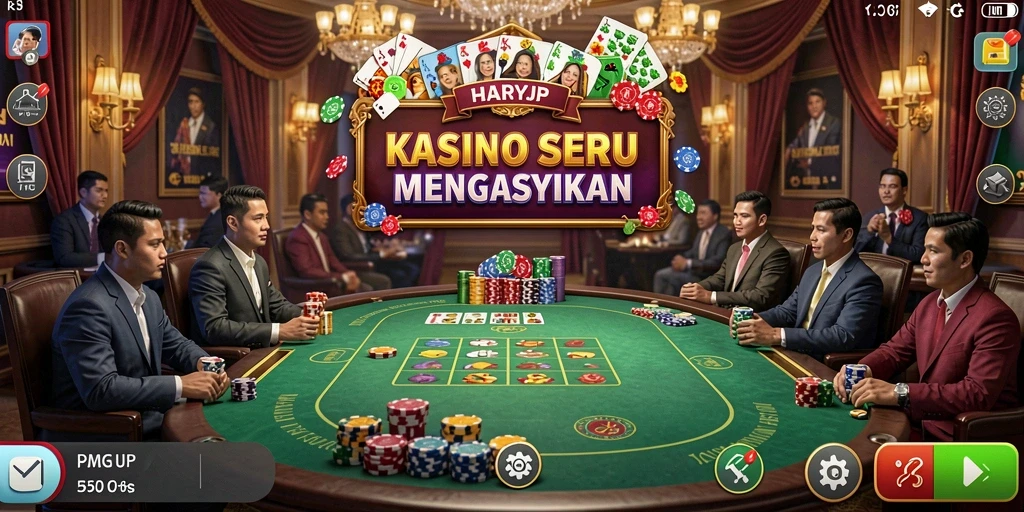 Tampilan gameplay menarik HARAPJP dengan berbagai permainan Kasino.