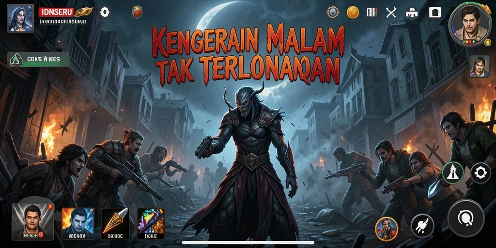 Gameplay menegangkan IDNSERU dengan suasana horror yang menggugah.