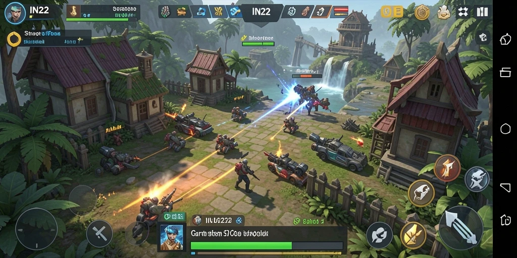 Tampilan gameplay IN22 yang memukau dan mengasyikkan.