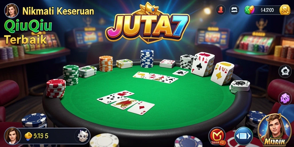 Screenshot JUTA7 menampilkan gameplay seru QiuQiu.