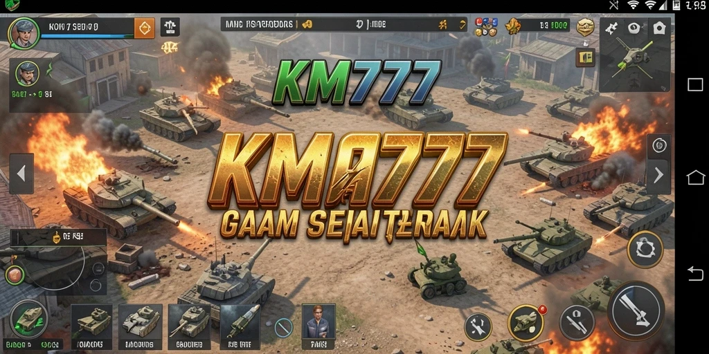 Tampilan gameplay menegangkan dalam pertempuran strategi SLG.