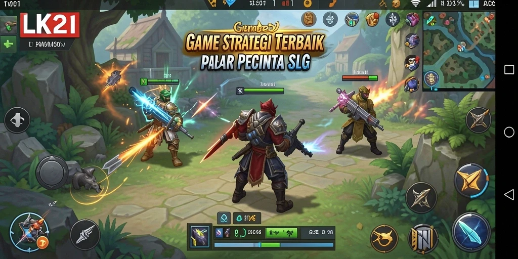 Tampilan gameplay LK21 yang menawan dan strategis.