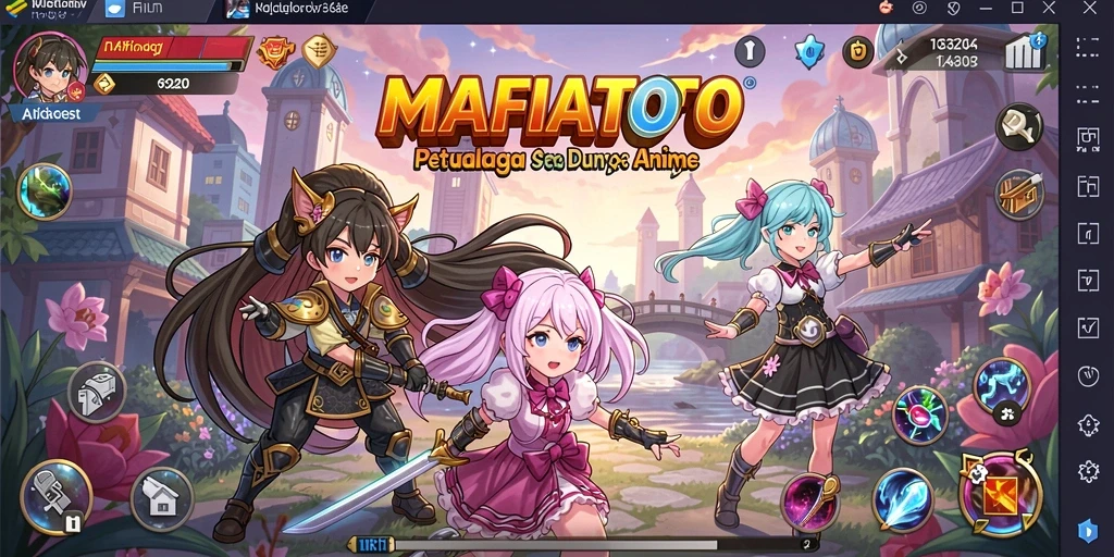 Tampilan gameplay MAFIATOTO yang penuh aksi dan warna.