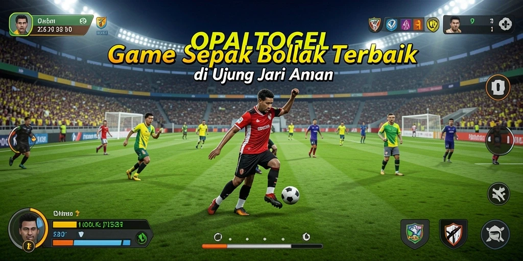 Tampilan gameplay menarik dari OPALTOGEL dengan aksi sepak bola mendebarkan.