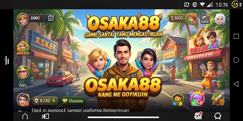Screenshot OSAKA88 menunjukkan gameplay santai yang mengasyikkan.