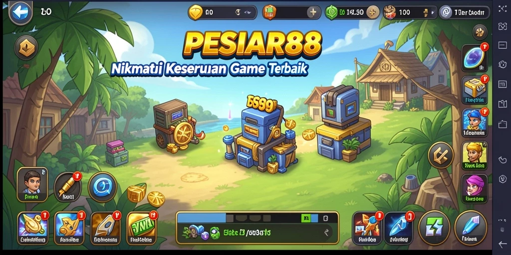 Tampilan gameplay <strong>PESIAR88</strong> yang menakjubkan saat bermain Idle.