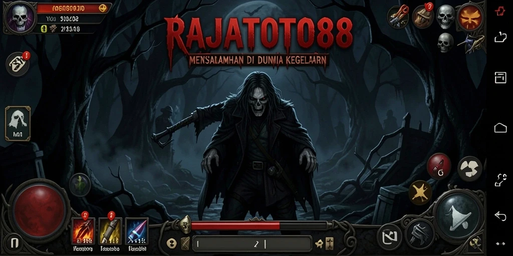 Screenshot gameplay RAJATOTO88 yang sangat mendebarkan dan menyeramkan.