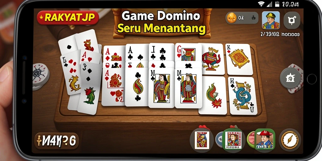 Tampilan gameplay RAKYATJP dengan pemain seru dan strategis.