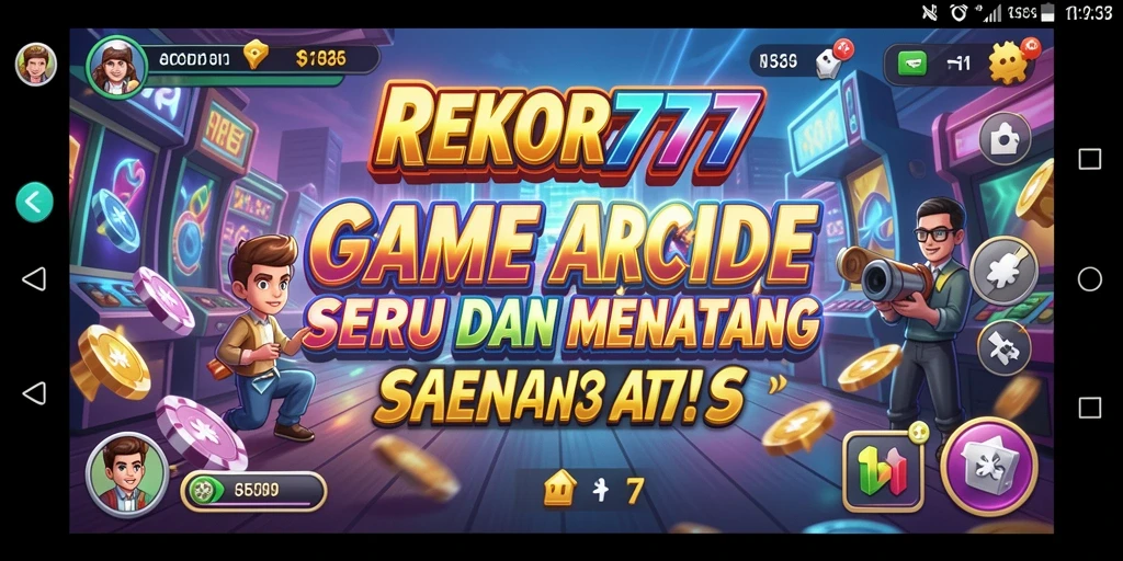 Tampilan gameplay seru dan grafik menawan di REKOR777.