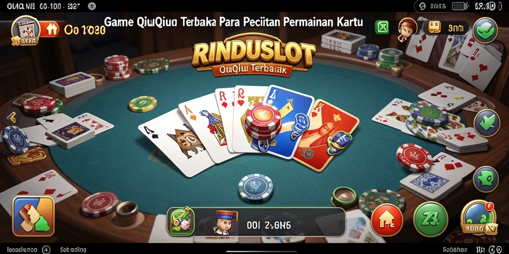 Tampilan gameplay RINDUSLOT yang menarik dan seru saat bermain QiuQiu.