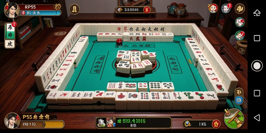 Tampilan gameplay Mahjong yang menarik dan menantang di RP55.