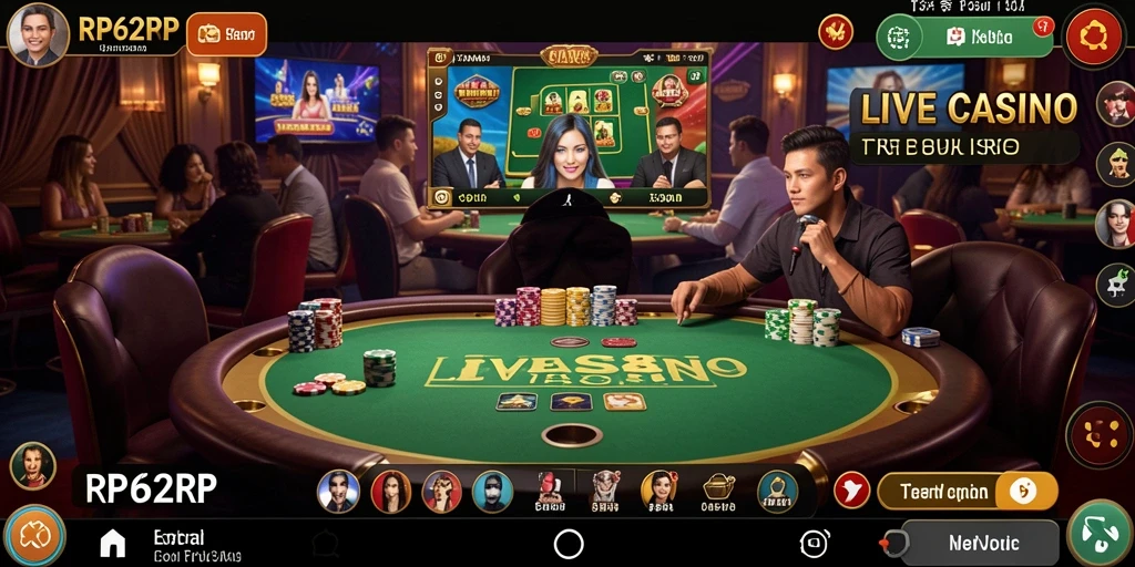 Menampilkan gameplay menarik dari RP62RP Live Casino.