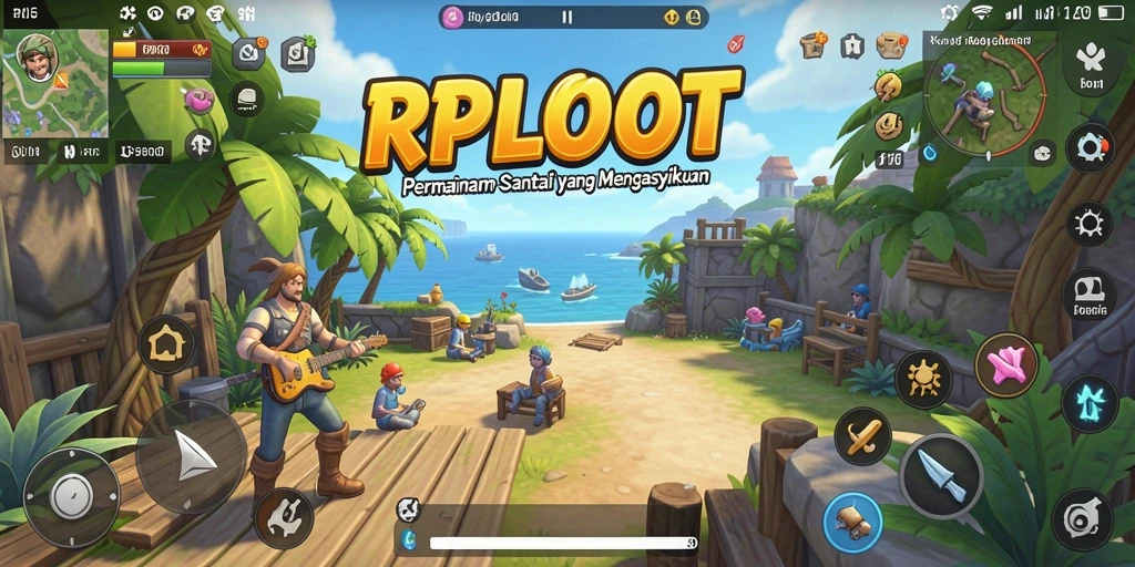 Tampilan gameplay santai dan seru di RPLOOT.