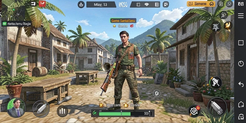 Tampilan gameplay seru dan menyenangkan di RR33.