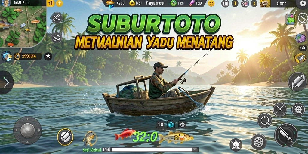 Tangkapan ikan yang realistis dalam gameplay SUBURTOTO.
