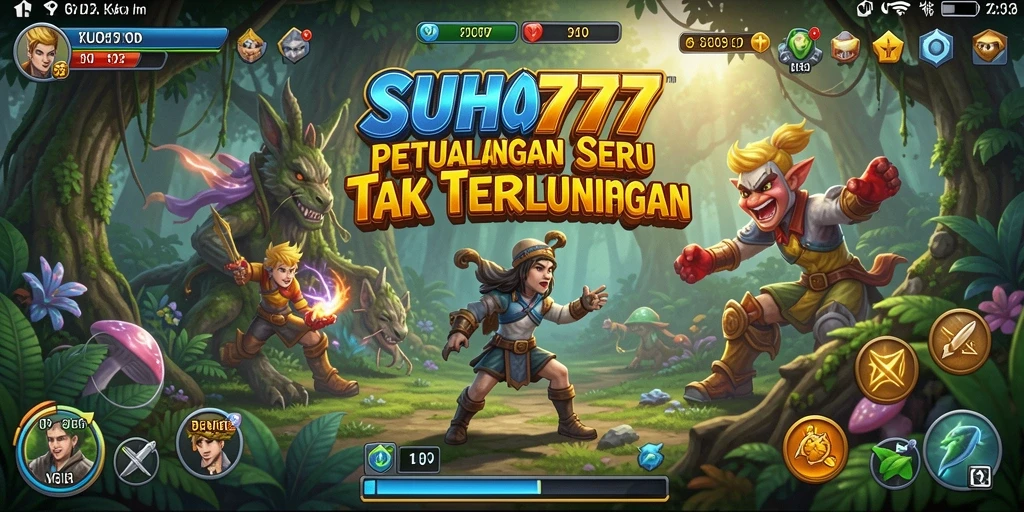 Tampilan menarik dari SUHU777 yang menampilkan gameplay Adventure yang menantang.