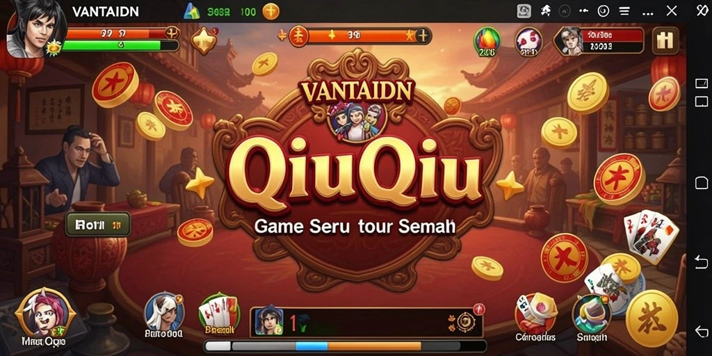 Tampilan gameplay QiuQiu yang seru di VANTAIDN.